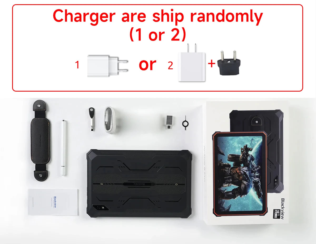 Blackview Active 8 Pro Rugged Tablets Android 14 10.36" 2.4K Display Helio G99 16GB 256GB Tablet PC 22000mAh.