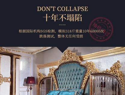 Europäische Prinzessin Bett Schlafen Ästhetik Hochzeit Hohe Qualität Erwachsene Ungewöhnliche Designer Bett Schlafzimmer Mode Muebles Möbel