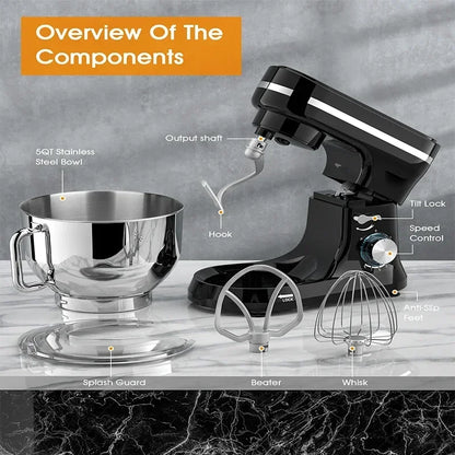 3in1 Multifunctional Chef Machine Kitchen Food Processor Stand Cream Egg Whisk Mixer Blender Cake Dough Bread Maker Machine.