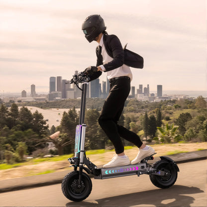 OOTD T90 Foldable Adult Electric Scooter, 85km/h E-Scooter, 4200W Electric Kick Scooter, 60V 31.2Ah Skateboards Kickboard, 100km
