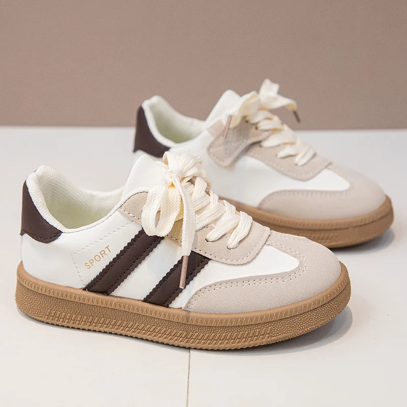 Children Tennis Shoes 2025 New Simple Kids Sneakers for Girls Patchwork Non-slip Boys Causal School Running Sneakers Non-slip.