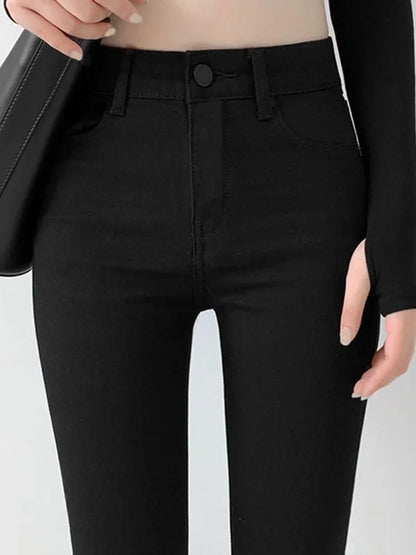 Woman Large Size Streetwear Sexy Stretch Denim Pants High Waist Skinny Pencil Jeans Spring Korean Fashion Casual Kot Pantolon.