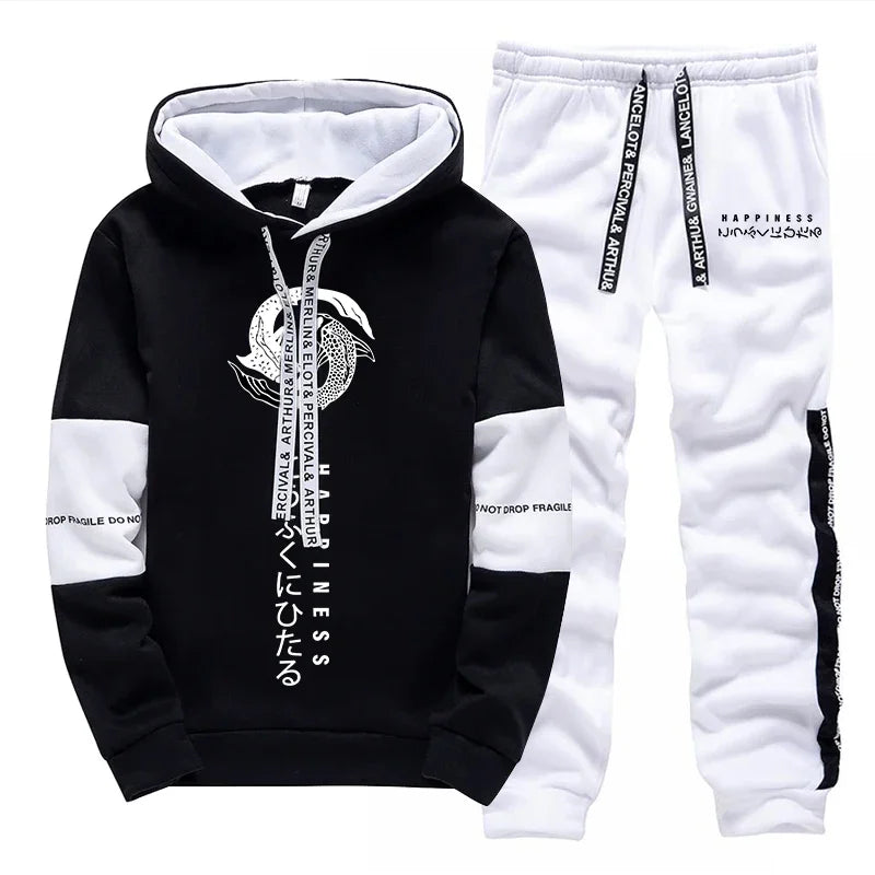 Casual Daily Outdoor Men's Tracksuit Hot Sales Sports Hooded Single Piece Sweatshirts And Sweatpants Comfortable Jogging Quality.