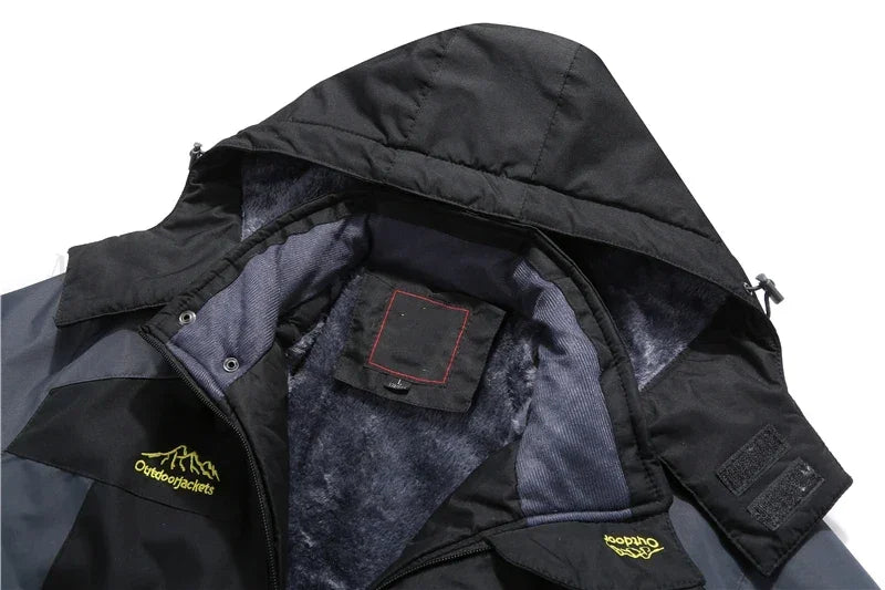 Winter Jacket Men Thick Fleece Waterproof Outwear unload Jackets Men's Windbreaker Army green Parka Raincoat Coats Plus Size 9XL.