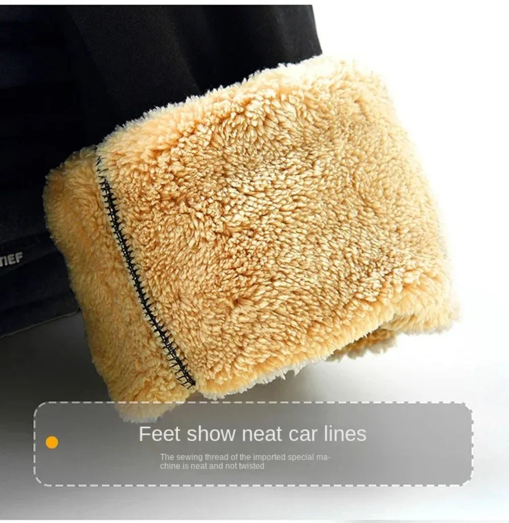 Men's Jogging Sports Pants Autumn Winter Thick Fleece Sweatpants Drawstring Outdoor Casual  Trousers Warm Daily Fitness Clothing.