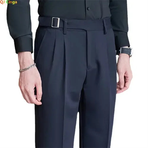 Navy Men's Suit Pants, White Black Trousers, Gray Khaki Pantalones Hombre Fashion Slim Male Pant, 28 29 30 31 32 33 34 36