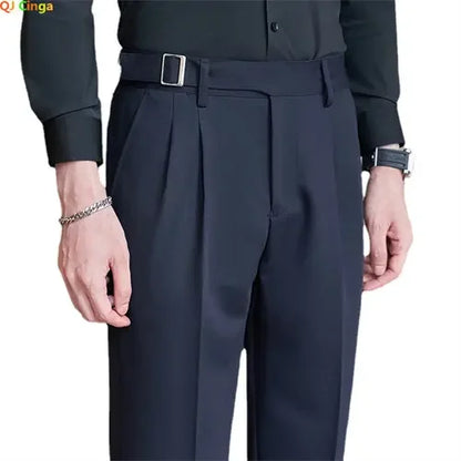 Navy Men's Suit Pants, White Black Trousers, Gray Khaki Pantalones Hombre Fashion Slim Male Pant, 28 29 30 31 32 33 34 36