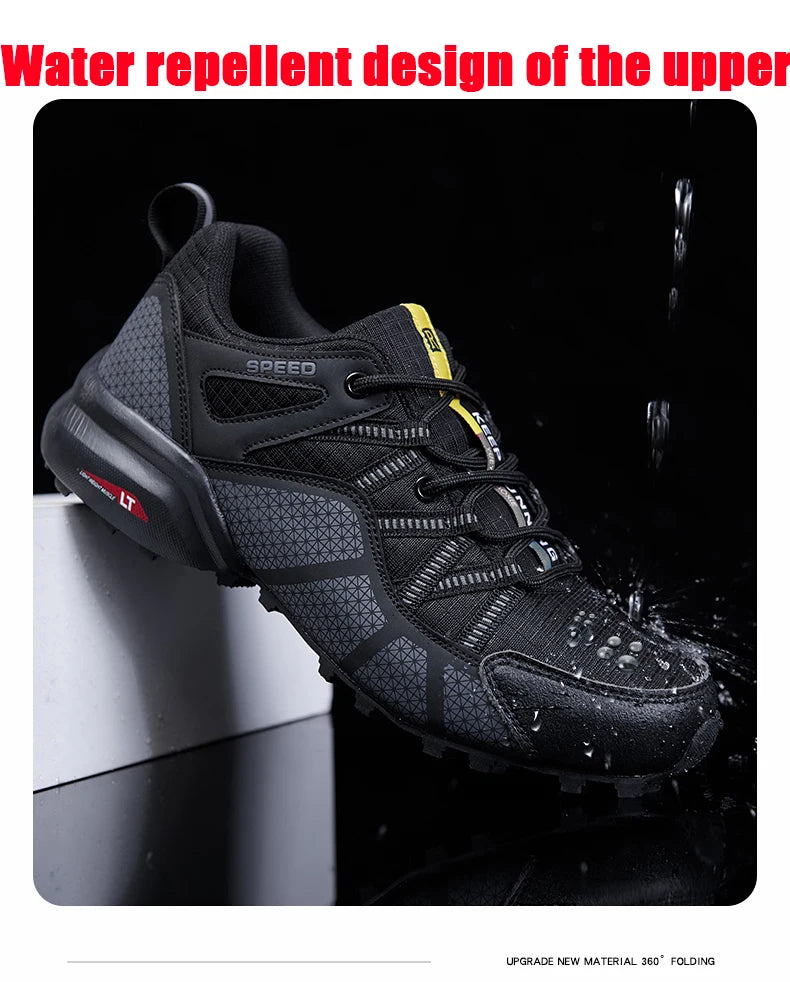 Men's Hiking Sports Shoes Waterproof And Wear-Resistant Hiking Training Shoes Outdoor Woodland Non-Slip Tactical Training Shoes.