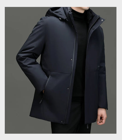 Top Grade Brand Casual Fashion Designer Warm Parka Coat Mens 2025 Newest Winter Jacket Quilted Windbreaker  Mens Clothes.