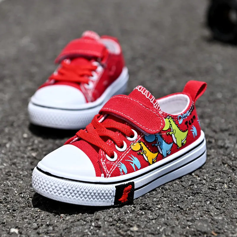Children Canvas Shoes Boys and Girls Shoes Baby Casual Low Top Shoes Fashion Spring Autumn Breathable Single Shoes zapatos niña.