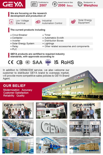 GEYA W2R ATS 110V 220V PC Dual Power Automatischer Transferschalter 63A 100A Haushalts-Stromübertragungsschalter 50/60Hz.