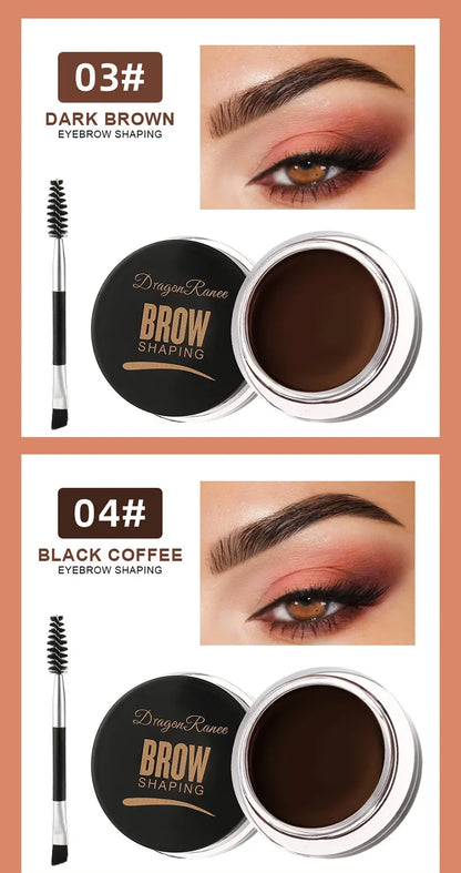 Matte Brown Black Wild Eyebrow Cream 3D Natural Tint Eyebrow Enhancers Gel Wax Waterproof Lasting Eye Makeup Cosmetic Tools.