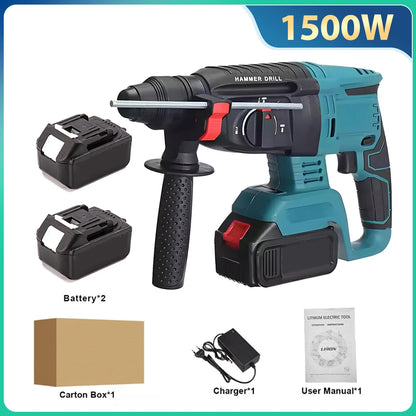 Hikity Bürstenlosen Elektrische Bohrmaschine Cordless Elektrische Hammer DIY Haushalts Werkzeug Elektrische Werkzeug Set Für Makita 18V Batterie Schraubendreher
