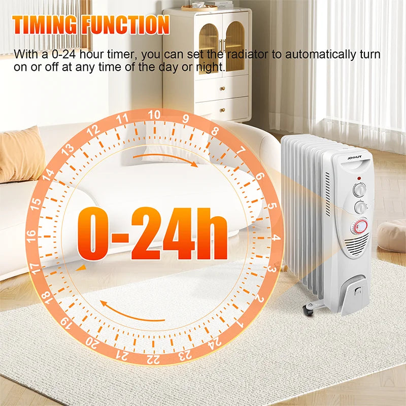 Electric Warmer Electric Radiator Oil Filled Radiator Heater Space Heater with wheels EU Plug Electric Heater.