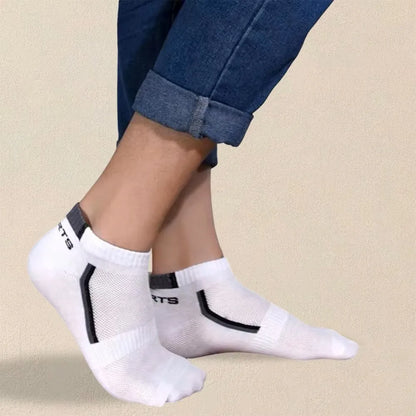 5 Pairs Men Summer Socks Trendy Fashionable Simple Versatile Men Ankle Socks Comfortable Lightweight Breathable Casual Socks.