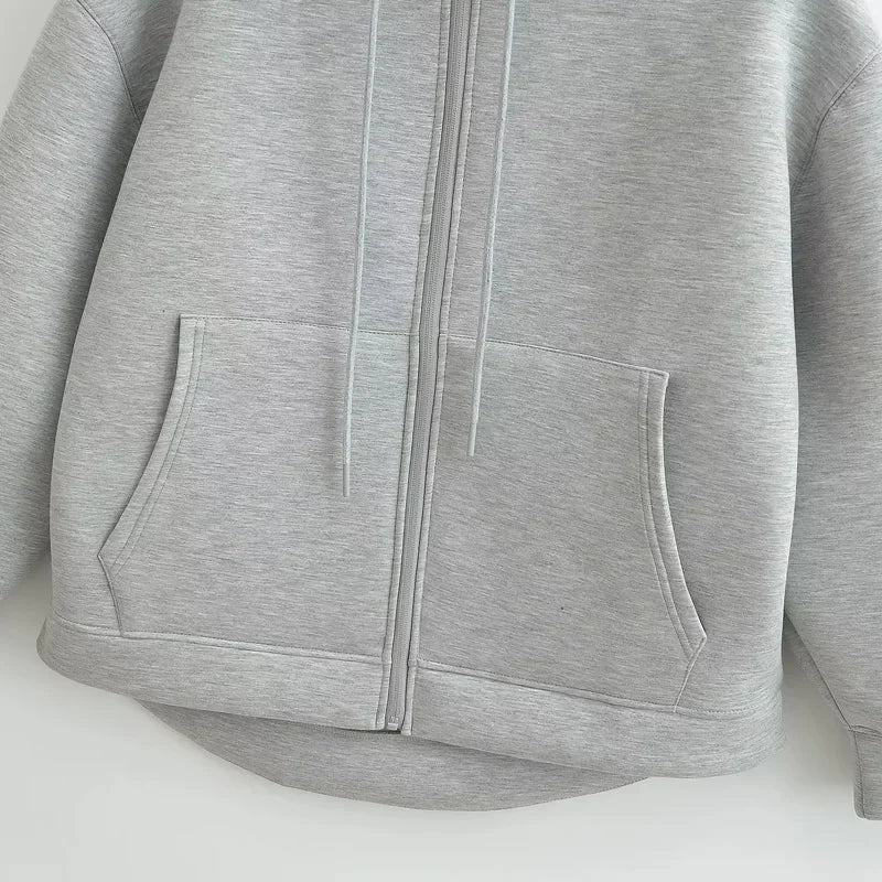 Neue Damen Casual Pocket Langarm Jacken Schwarz Bomber Varsity Jacke Mantel 2024 Herbst Damen Mode Kapuzenpullover.