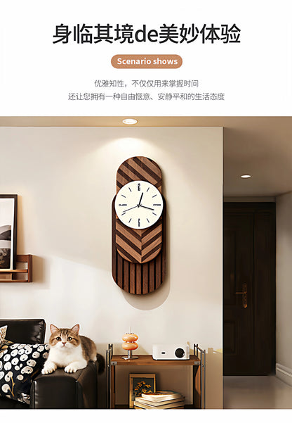 2026 Retro-Kunst-Wanduhr für Wohnzimmer, Zuhause, 2025, neue leichte Luxus-High-End-Uhr, geräuschlose Wanduhr