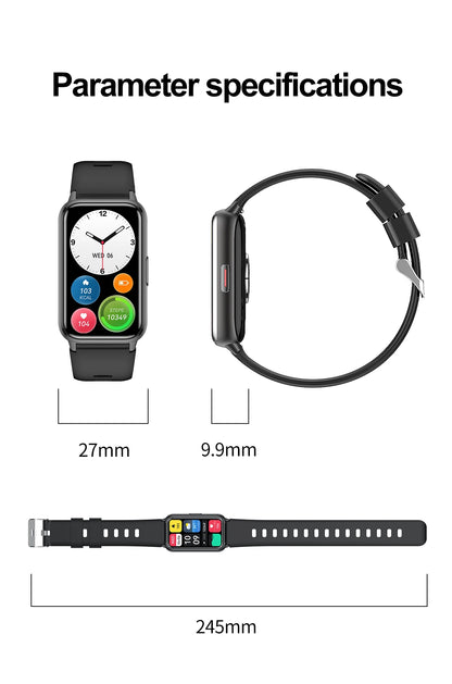 2025 New Grade Nursing Smart Watch AMOLED Blood Oxygen ECG + PPG Blood Pressure Body Temperature Bluetooth Health Smartwatch