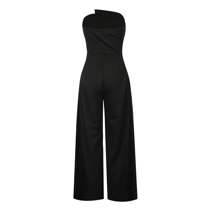 Summer Black Sexy Women's Jumpsuits Streetwear Fashion Sequins Casual Slim Jumpsuits Sexy Female Sleeveless Backless Jumpsuits.