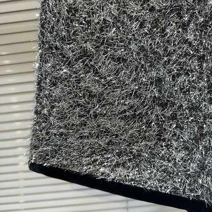 Trendy Women's Solid Color Bright Silk Woolen Shorts 2024 Autumn Fashion New Items High Waist Short Pants Female.