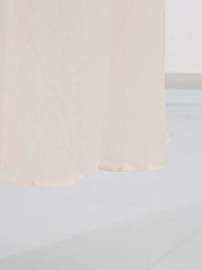 VGH Solide Abend Gespleißt Rüschen Maxi Kleider für Frauen High Neck Ärmellose Tunika Temperament Zeremonie Kleid Weibliche Kleidung