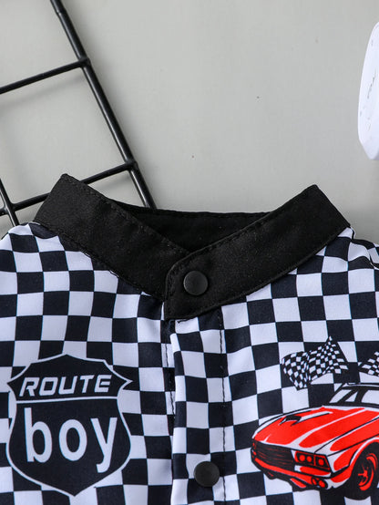 Ein Stück Baby Jungen Sommer Kurzarm Cartoon Auto Coole Mode Für Neugeborene Baby Artikel 0-1Y Overall Streetwear Kleidung.