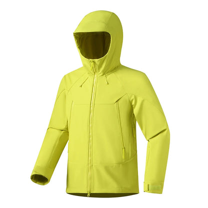 JNLN Men Women Waterproof Soft Shell Jacket Windproof Warm Fleece Rain Coat Unisex Hiking Climbing Trekking Outdoor Windbreaker