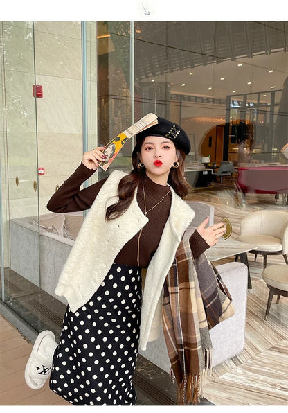 Langarm Beiläufige Dünne Pullover Mode Taste Grundlegende Gestrickte Tops Frauen Rollkragenpullover Koreanische Mode Einfache Chic Kleidung