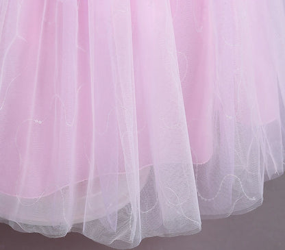 HETISO Kinder Elegantes formelles Kleid Mädchen Blume Prinzessin Party Abendkleid Geburtstag Festliches Neujahrskleid für Kinder 12 14 Jahre.
