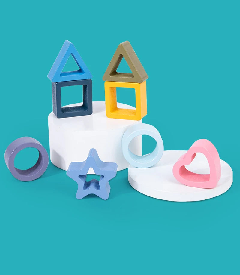 Montessori Baby Puzzles Silicone Toys Geometric Shape Jigsaw Board Matching Games Educational Learning Toys Food Grade Silicone.