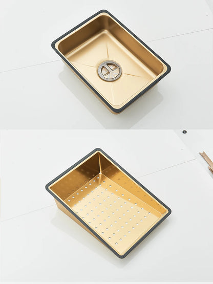 Große 304 Küchenspülen, 75 x 45 cm, Edelstahl, Küchen-Wasserfall-Waschbecken, Digitalanzeige, großes Einzelwaschbecken, Geschirrspüler-Wasserhahn