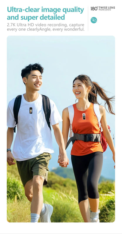 Small Action Camera Sports Cam Bodycam Rotating Lens Go WiFi Digital Pro Video Runcam Instant for Hero 10 11 12 13 Photography.