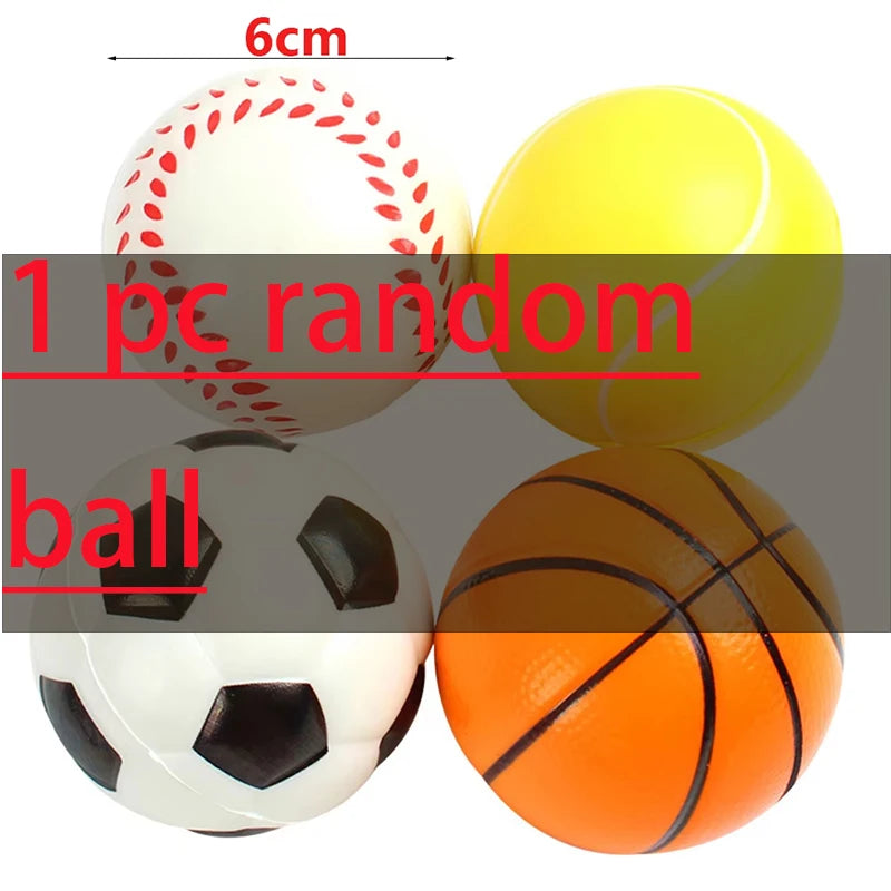 Stress Relief Foam Sponge Stress Ball Squeeze Ball Toy Squeeze Hand Wrist Exercise Sponge Toy for Kid Adult Child Creative Gifts.