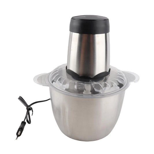 Electric Meat Grinder 3L Large Household Capacity Stainless Steel 2 Gears 300W High Power Kitchen Cooker Blender.