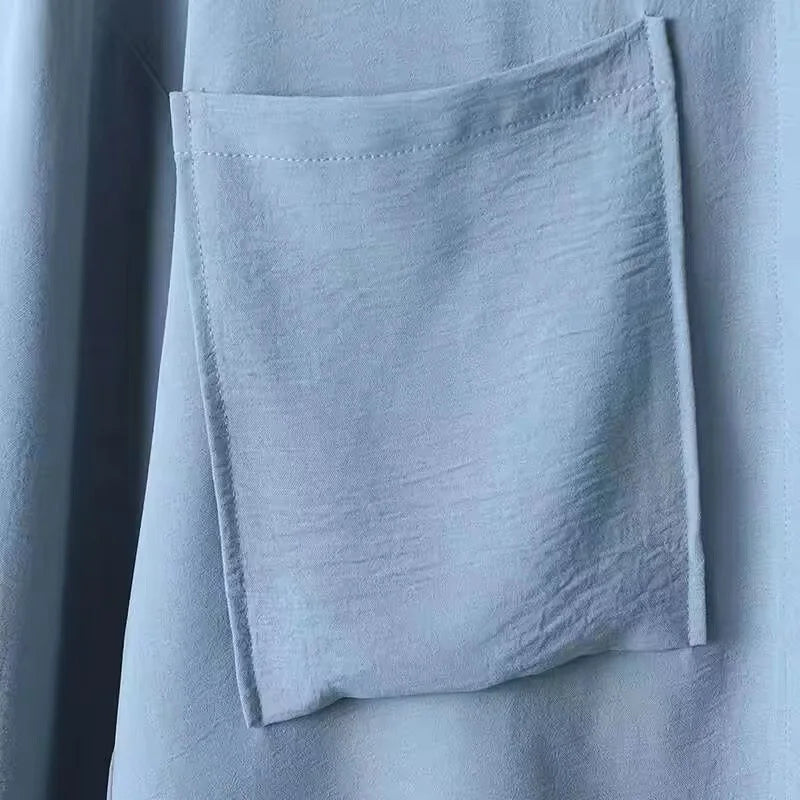 Frauen Casual Muslimischen Anzug Solide Abaya Eid Ramadan Langarm Bluse + Hosen 2-teiliges Set Dubai Türkei Kaftan Frauen islamische Kleidung.