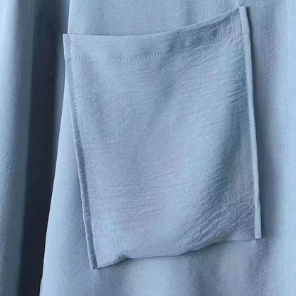 Frauen Casual Muslimischen Anzug Solide Abaya Eid Ramadan Langarm Bluse + Hosen 2-teiliges Set Dubai Türkei Kaftan Frauen islamische Kleidung.