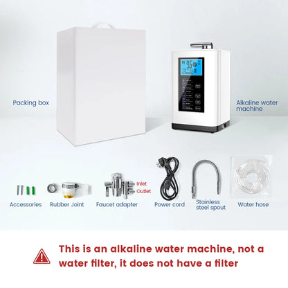 Alkaline Water Machine Ionizers PH Water Device Alkaline Water Dispenser 5 Plate Platinum Coating Alkaline Water Ioniser Machine.