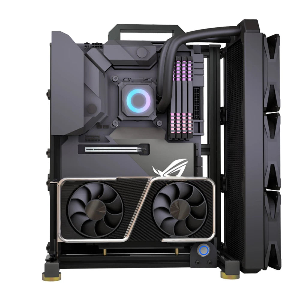 DIY Gamers Cabinet MOD ITX MATX PC Case Open Frame Aluminum Creative ATX EATX Tower Desktop Gaming Computer Chassis Rack.