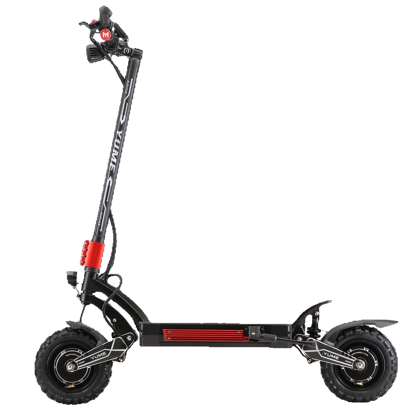 YUME Raptor 2*3000W Dual Motor Electric Scooter Adult Foldable Off Road Electric Scooter 60V-30AH Max Speed 85KM/H