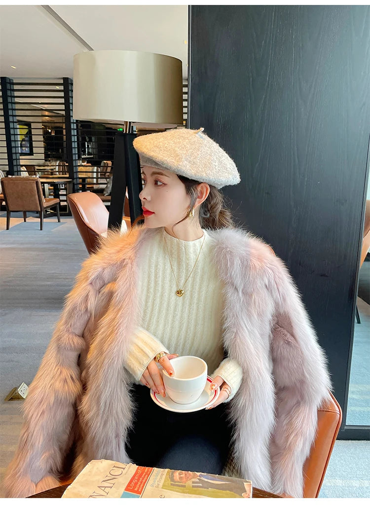 2025 gestrickte Pullover Dicke Warme Rollkragenpullover Frauen Tops Gefüttert Pullover Herbst Winter Streetwear Jersey Strickwaren Jumper