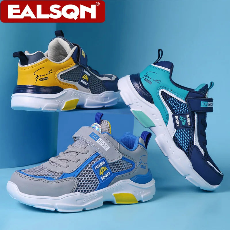 4 Color Kids' Breathable Mesh Sneakers Non-Slip School Sports Shoes for Boys Girls Lightweight Casual Walking Shoes.