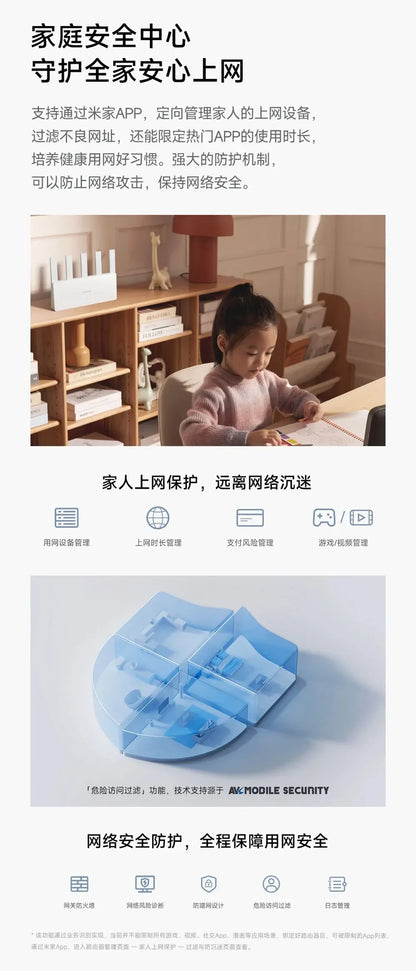 Xiaomi Router BE5000 2.5G Wifi 7 Wiress Router Mesh Group 2.4GHz 5GHz MLO Dual Band Works with Xiaomi mijia mihome App Network