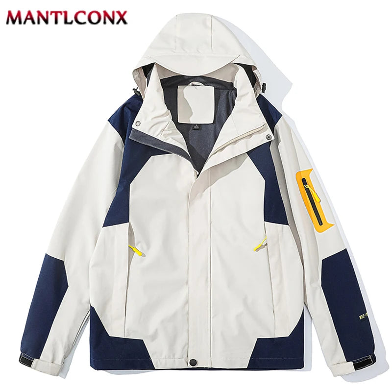 MANTLCONX New Waterproof Men's Jacket Coat Outdoor Hooded Men's Spring Jacket Windbreak Autumn Male Coat Fashion Clothing Brand.