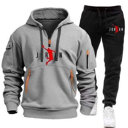 New trend men's sportswear tops and pants for autumn and winter 2025, fashionable, casual, jogging and outdoor sports.