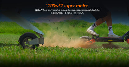 Kukirin G3 Pro Electric Scooter Dual Motor 52V23.4AH Large Battery Fast Off-Road 10 Inch 80km Long Endurance Electric Scooter