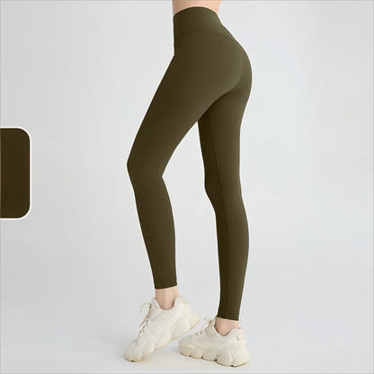Women's High Waist Butt Lift Yoga Pants - No Camel Toe, Buttery Soft Naked Feeling, Peach Hip, Seamless Gym Running Leggings