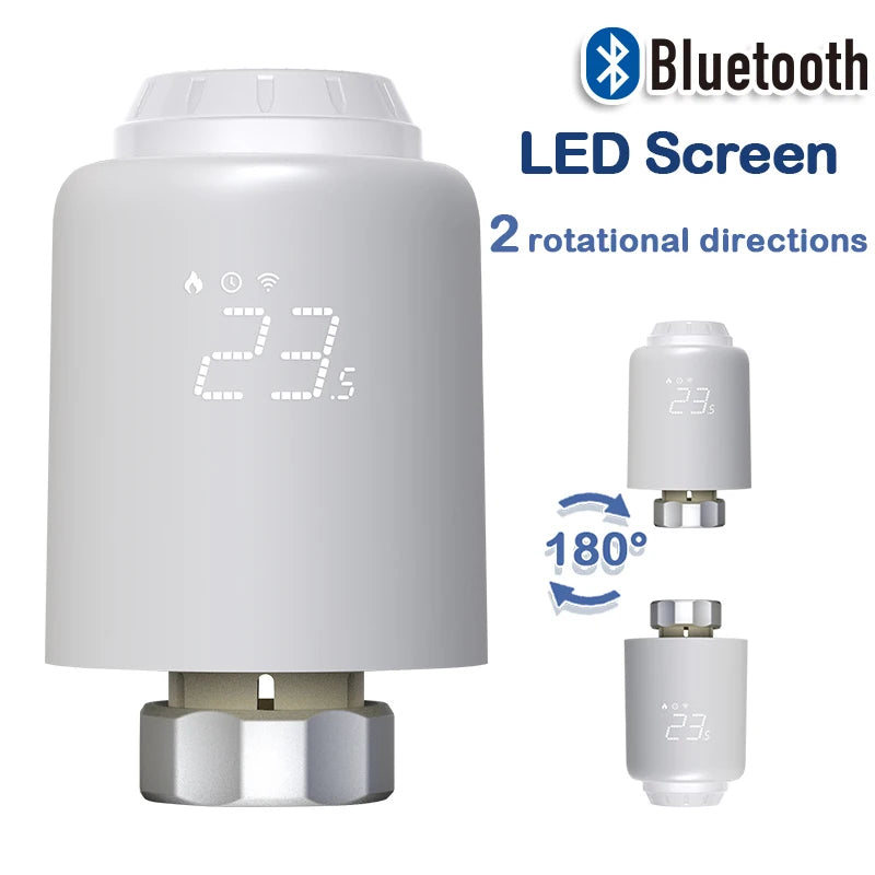WiFi/Ble/Zigbee Tuya Smart TRV Radiator Actuator Valve Thermostatic Radiator Valve Temperature Controller Alexa Google Home