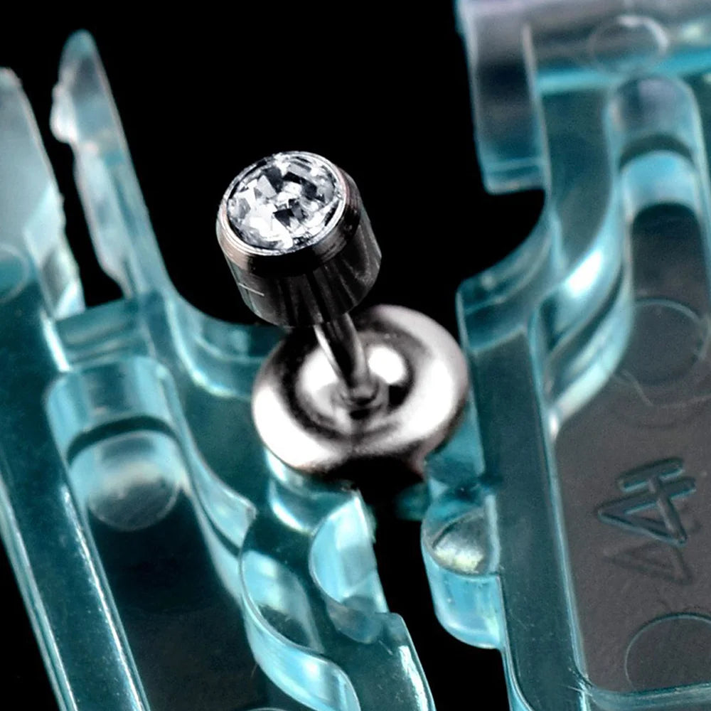 Disposable Safety Ear Piercing Gun 1/50Pcs Asepsis Healthy Ear Studs Piercer Tool No Pain Sterile Body Ear Nose Lip Piercing Kit.