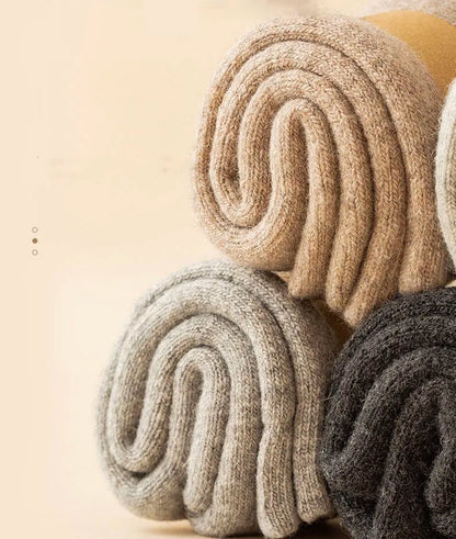 2Pairs/Men's Socks Super Thick Wool High Quality Merino Wool Socks Business Fall Winter Comfortable Mid-leg Socks Large Size Men.