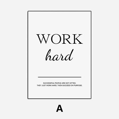 Modern Living Room Simple Decorative Picture Inspirational Wall Art Poster Print Positive Quote Painting on Canvas Home Decor